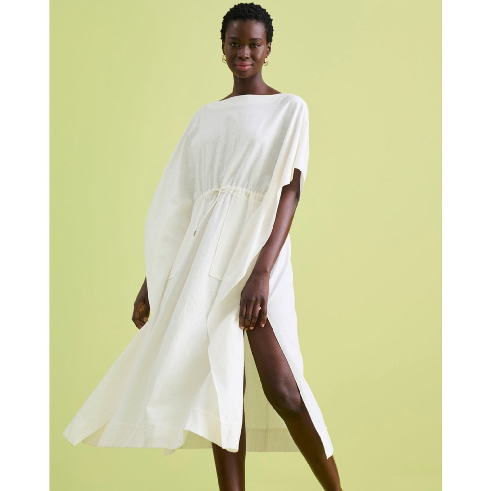 MM. Lafleur White Midi Dress with Pockets - Picture 5 of 12